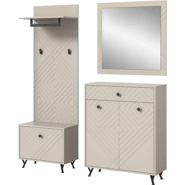 Garderobe Set 4-tlg. Apunti in sand 195 cm – Bild 6