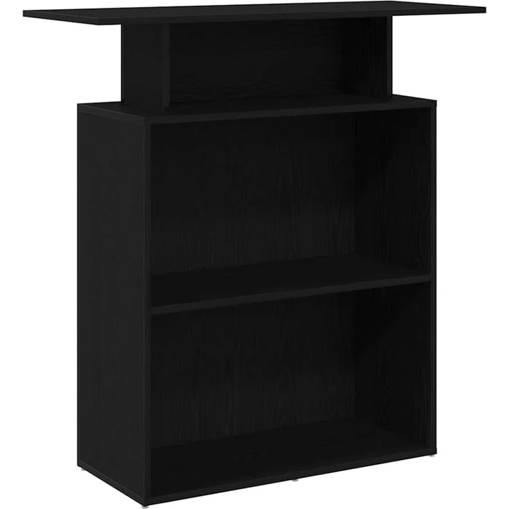 vidaXL Empfangstresen Schwarz 100 x 40 x 104 cm Holzwerkstoff 859052 – Bild 1