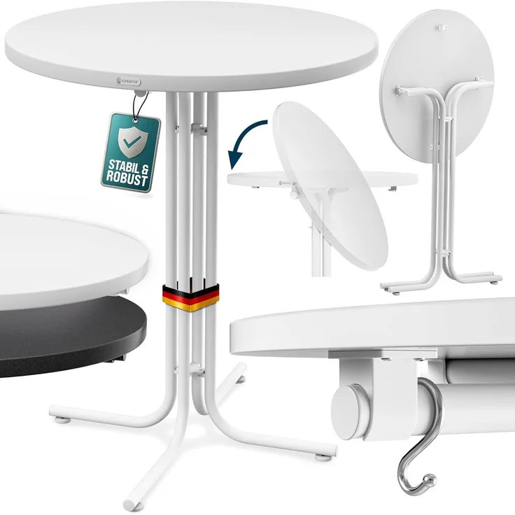 CASARIA® Stehtisch 80x110cm Weiß