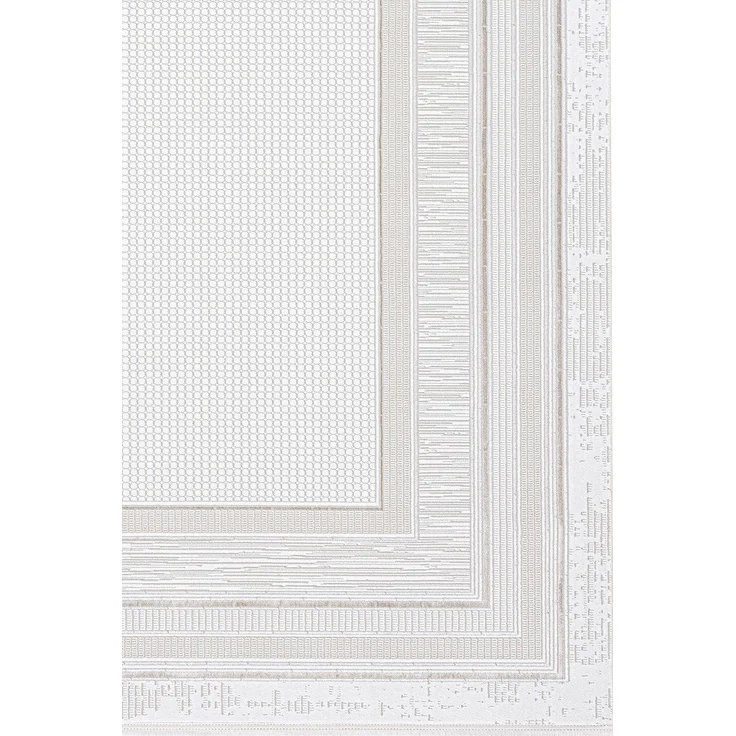 Mondlicht Beige Teppich 80 x 150 cm Polyester Beige 88778675 [en. casa] – Bild 2