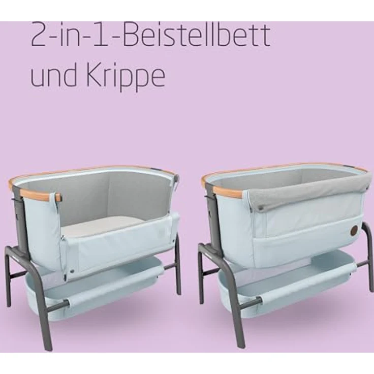 Maxi-Cosi Babybett/Beistellbett Iora, Essential Grey – Bild 3