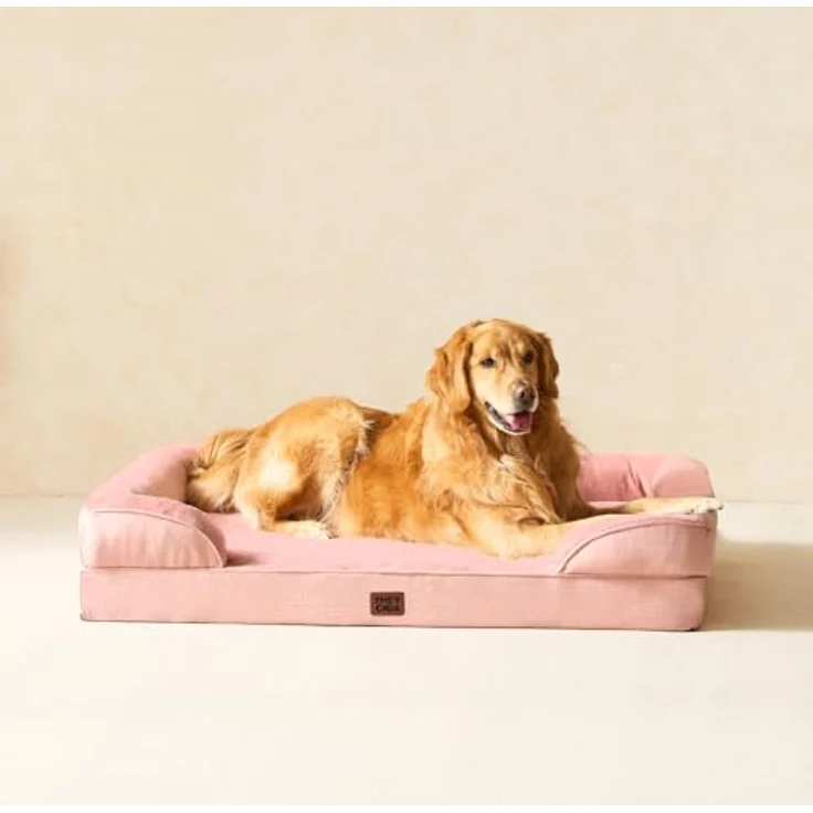 EHEYCIGA Orthopädisches Hundebett Grosse Hunde, Memory Foam XL, Waschbar, Wasserdicht rutschfest, mit Hohem Rand – Bild 9