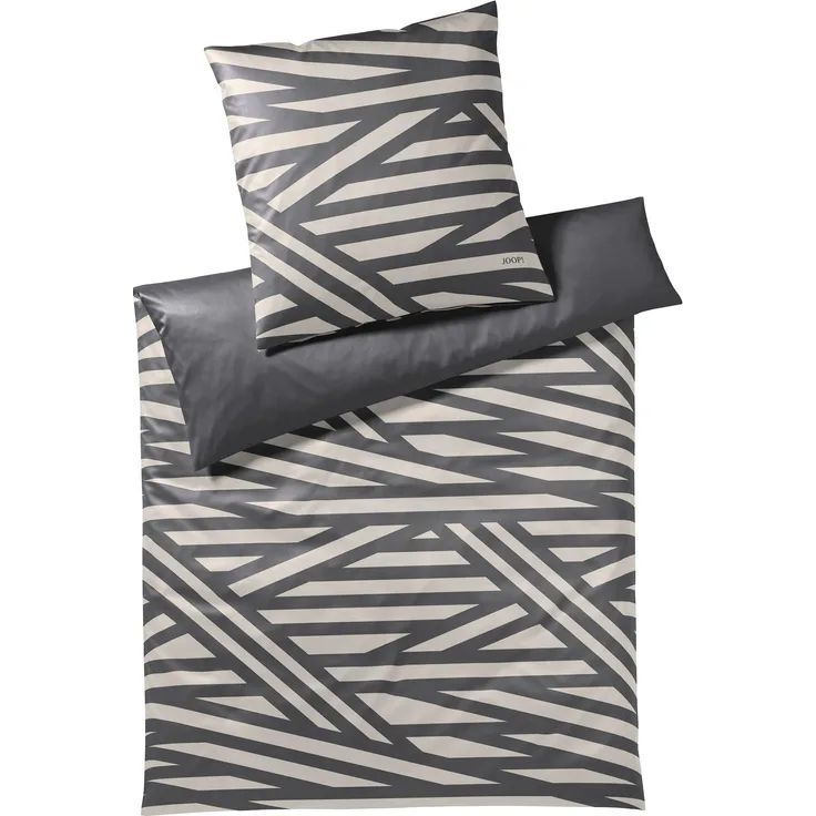 JOOP! Bettwäsche Cross 4102-09 Stone 155x220 cm Wendebettwäsche Dessin 2022