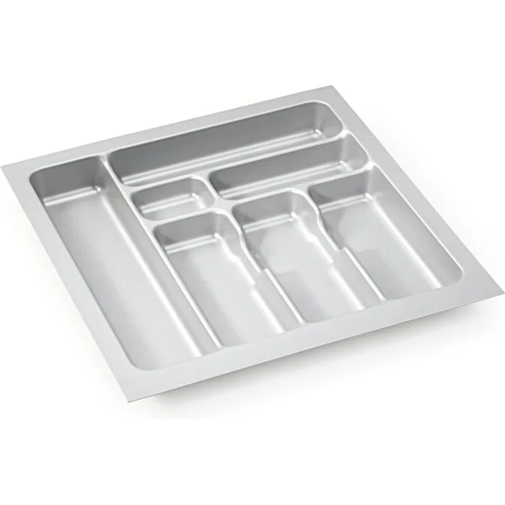 Besteckeinsatz-1, grau 55 cm (B 450-490 x T 440-490 mm) mit 7-Facheinteilung / Besteckeinsatz / Besteckkasten – Bild 1
