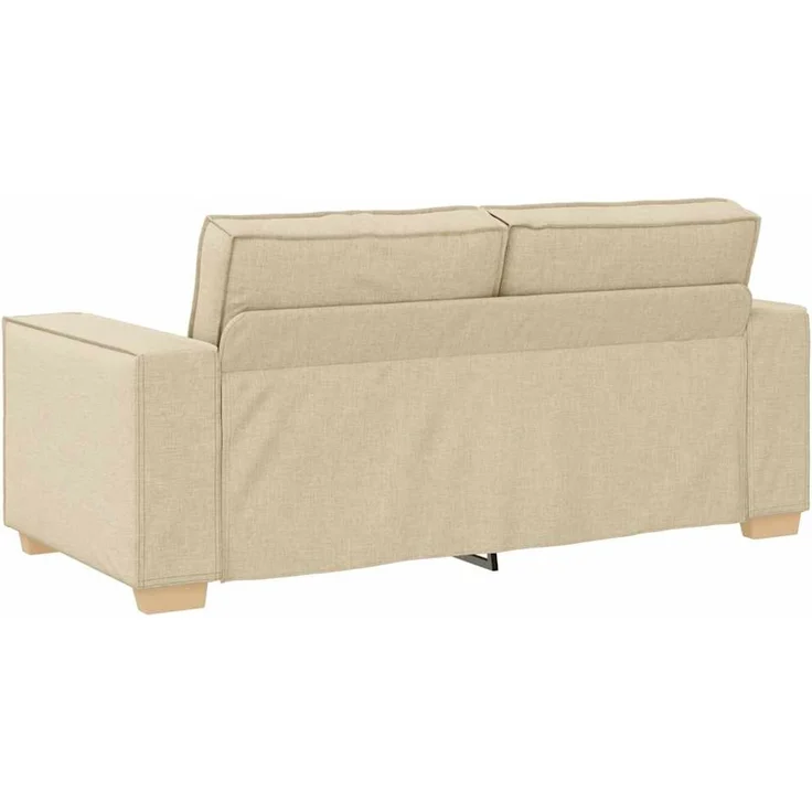 vidaXL 2-Sitzer Sofa Creme 180x78x84 cm Stoff 4104987 – Bild 5