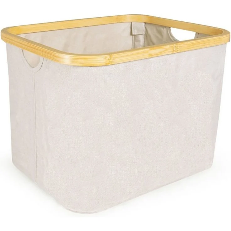 osoltus Faltbox Wäschebox Wäschekorb Nelson Bambus Beige 40 cm – Bild 4