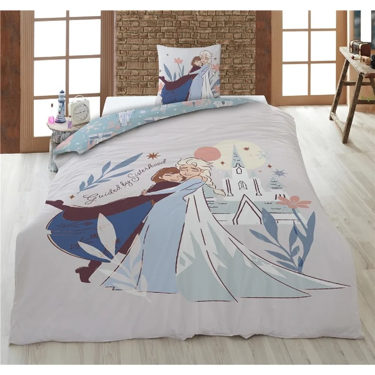 Disney Frozen Bettwäsche-Set – 1x Deckenbezug 140x200 & 1x Kissenbezug 65x65 cm für Kinder – Bild 2