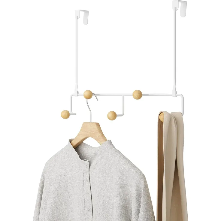 Umbra Türgarderobe Estique, mit 5 Haken, Hakenleiste, Stahl, Weiß, 1018825-660