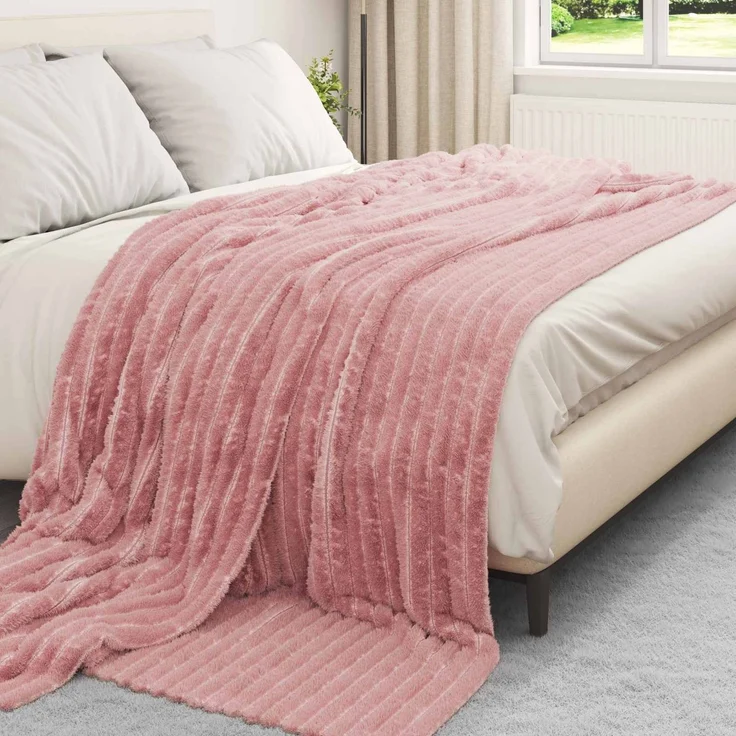 vidaXL Wohndecken 6 stk. Rosa 240 x 220 cm 8.76 kg Fleece 42016907 – Bild 3