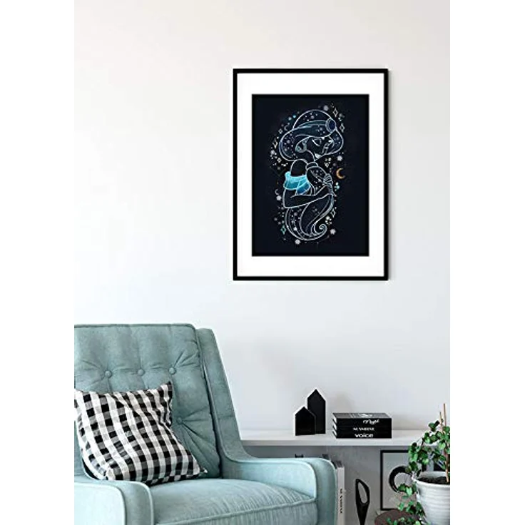 Komar Disney Wandbild Jasmin Stars, Kunstdruck 30x40 cm, seidenmatter Oberfläche, fotorealistischer Druck, ohne Rahmen – Bild 2