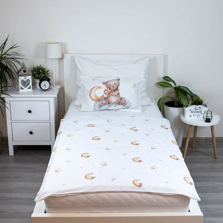 Teddy Bear Kinderbettwäsche – Bettbezug 100x135 cm & Kissenbezug 40x60 cm – Bild 2