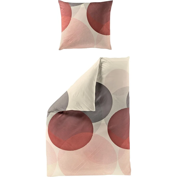Bierbaum 6155_12 Feinbiber-Bettwäsche , Designed in Germany, 155x220 cm + 80x80 cm, kiesel – Bild 1
