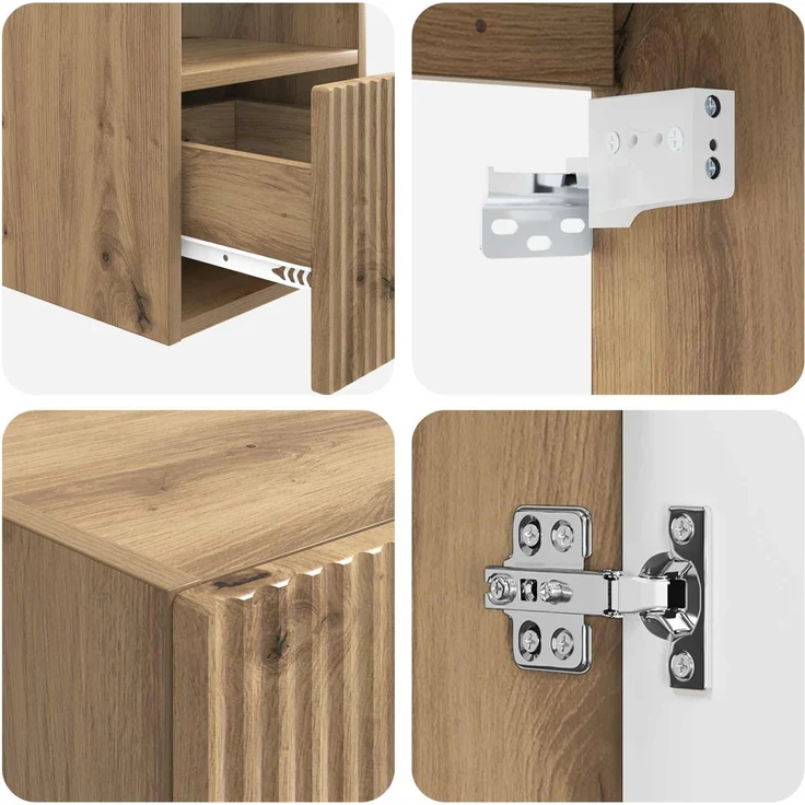 vidaXL Badezimmermöbel-Set 5 Stk. Artisan-Eiche 33 x 34,5 x 100 cm 3405972 – Bild 8
