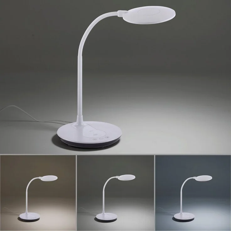 JUST LIGHT LED Nachttischlampe ASTRID, Dimmfunktion, Farbsteuerung, LED fest integriert, warmweiß - kaltweiß, dimmbar über Touchdimmer – Bild 2