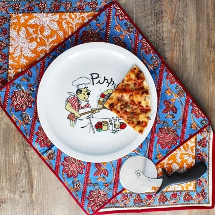 MamboCat Pizzateller 2er Set Mario XXL Pizzateller Ø33,5cm 2 Pers. Teller Pizza Bäcker – Bild 4