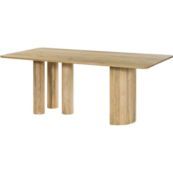Esstisch Mango 180 x 90 x 77 natur lackiert FLORENZ #110
