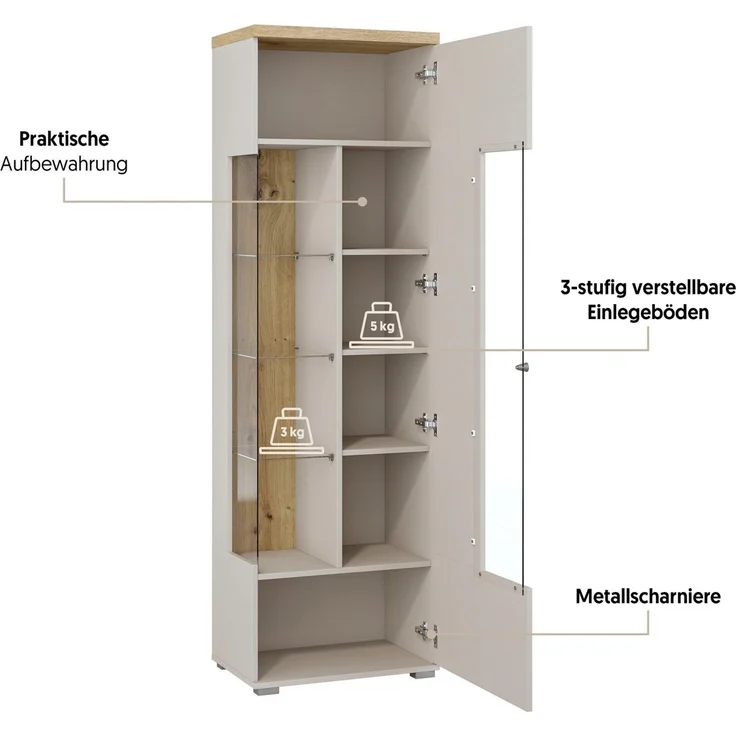 Home affaire Vitrine Serio Breite 55 cm – Bild 3