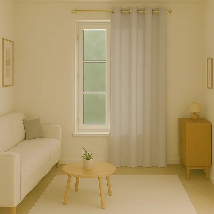 Bestlivings Blickdichte, Gardine mit Ösen, in vielen Größen und Farben Hellgrau 140x145 cm – Bild 3