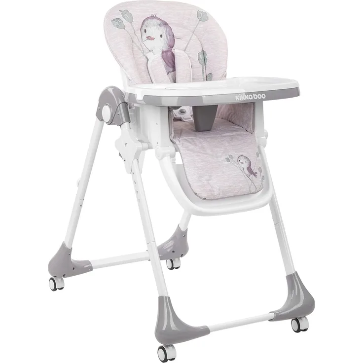 Kikkaboo Hochstuhl Sweet, Rückenlehne verstellbar, Becherfassung Tisch abnehmbar beige