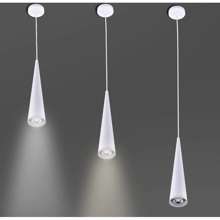 POPOLIC Pendelleuchte Modern Kronleuchter LED Pendelleuchte,Esszimmer Küche Hängelampe, 7W, Warmweiß-3000K – Bild 4