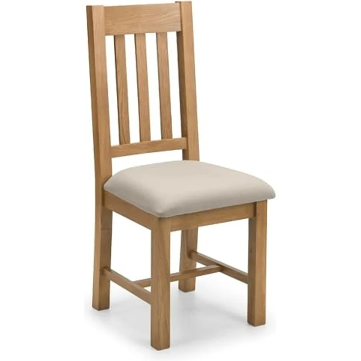 Julian Bowen Hereford Stuhl, 2er-Set, Eiche/Taupe – Bild 7