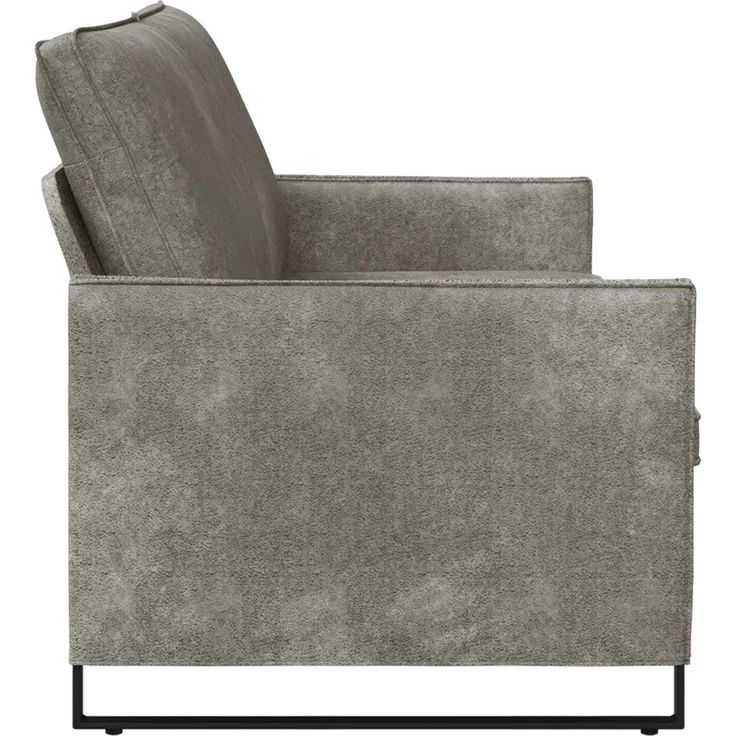 vidaXL 3-Sitzer Sofa Hellgrau 190 x 81 x 82 cm Kunstwildleder 42041000 – Bild 4