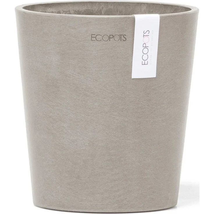 ECOPOTS Blumentopf Morinda Orchidee 14 Taupe, für den Innenbereich – Bild 1