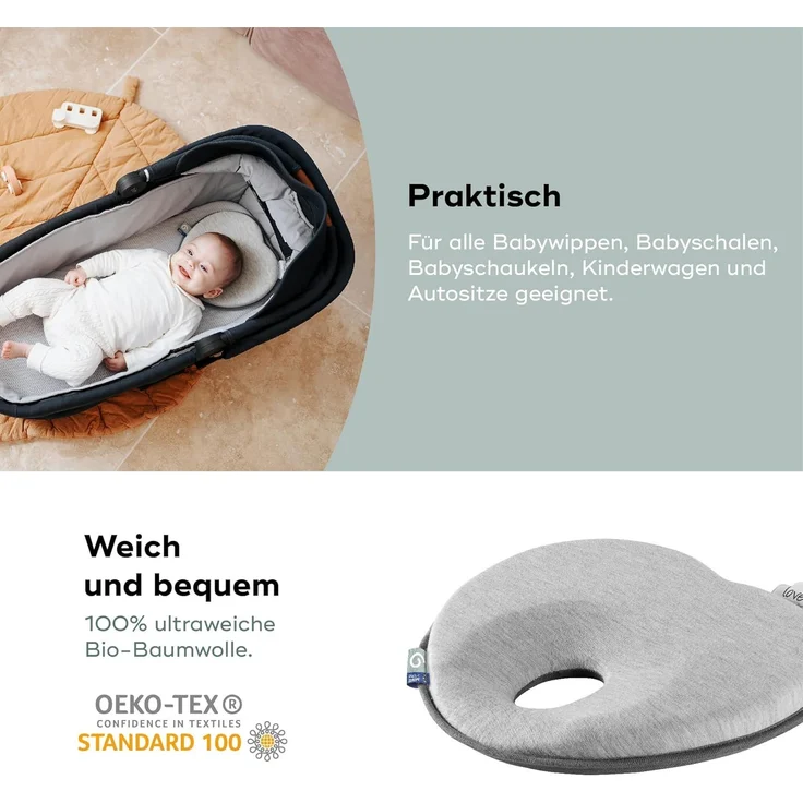 Babymoov Kopfkissen Lovenest Original Smokey – Bild 5