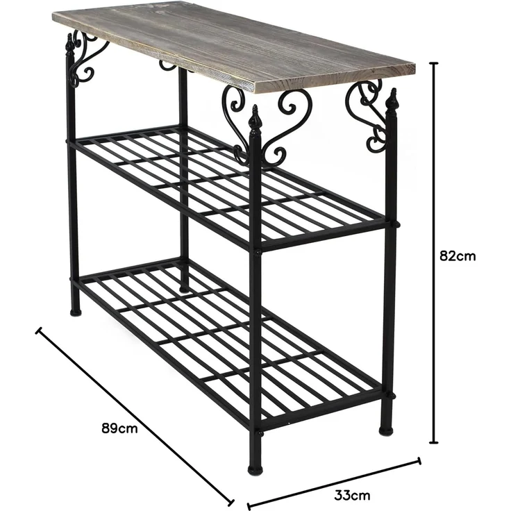 Metallregal "Bordeaux" Standregal Ablageregal Bücherregal Terrassenregal – Bild 3
