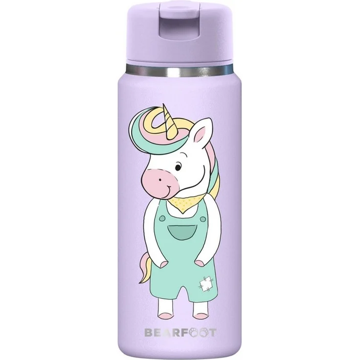 BEARFOOT Trinkflasche TINY Thermo Kinder Trinkflasche Edelstahl - Einhorn, Thermosflasche, auslaufsicher, Edelstahl, Kinderflasche, BPA-frei – Bild 2
