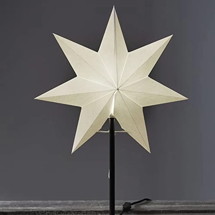 Standstern "Frozen",ohne Lochung, weiß, E14, ca. 35 x 55 cm – Bild 4