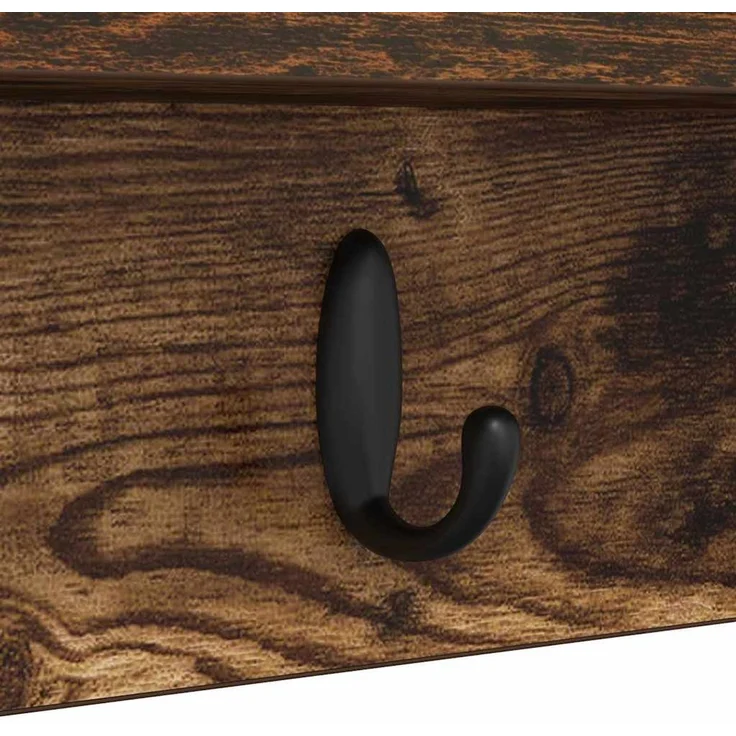 vidaXL Wandmontierter nachttisch Geräucherte Eiche 100 x 10,5 x 18 cm 874407 – Bild 9