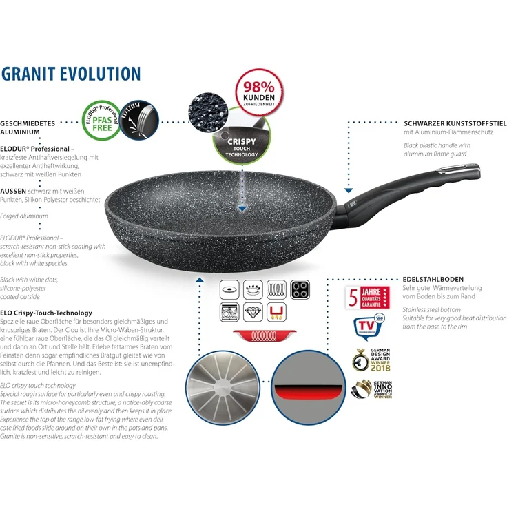 ELO Bratpfanne Granit Evolution dur Professional – Bild 2