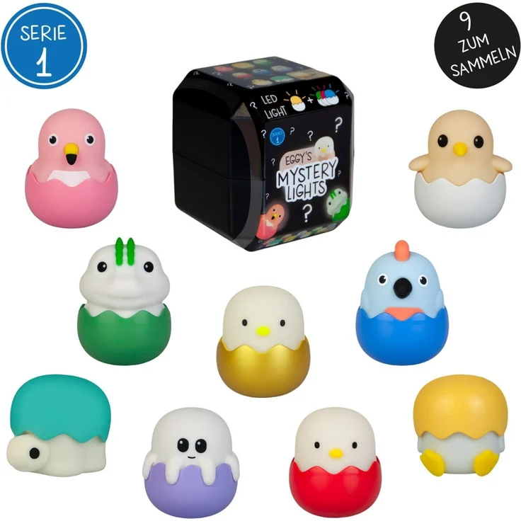 MegaLight Mini Lichter Eggy´s Mystery Lights Dimmbar mit Akku 9-fach Sortiert – Bild 5