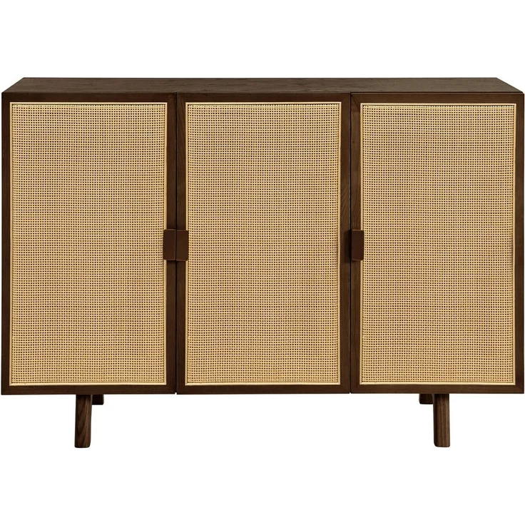 LeGer Home by Lena Gercke Sideboard Lina, Mit Rattan Einsatz, 4 Innenfächer, teilmassiv – Bild 3