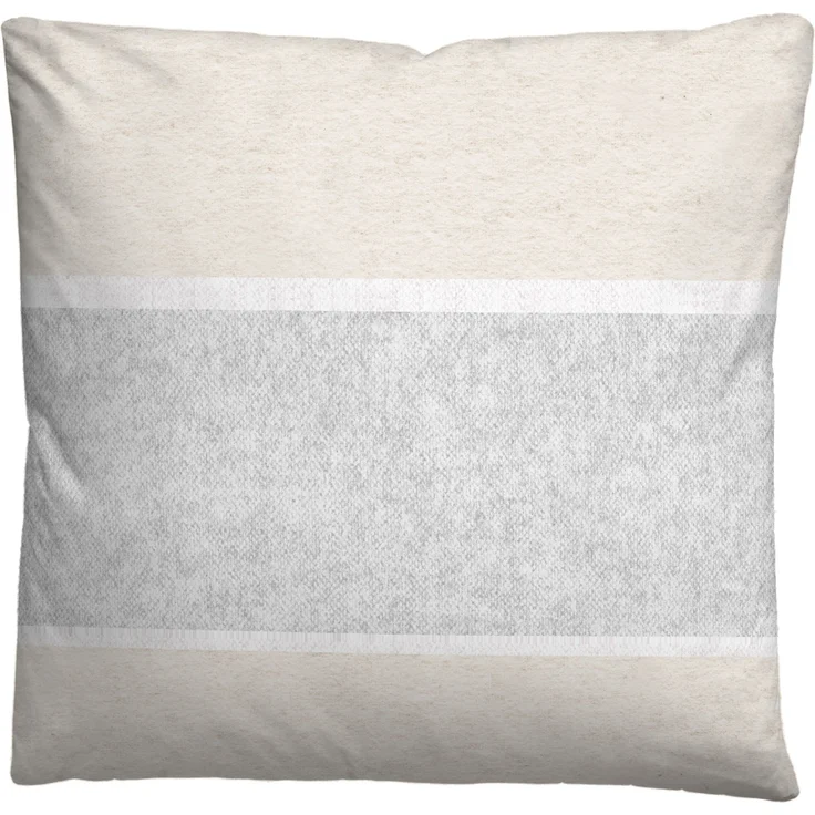 biberna Melange-Flanell Bettwäsche 0840506 BLOCKSTREIFEN, kitt, 1x 155x200 cm + 1x 80x80 cm – Bild 3