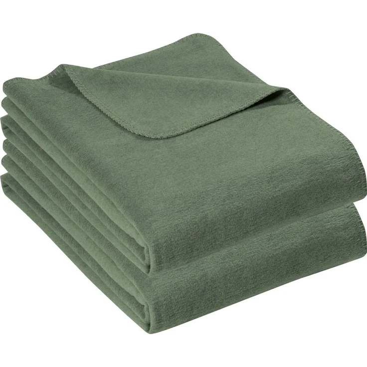 Wohndecke Wohndecke "Brescia" 2er-Pack, Erwin Müller, Baumwolle Uni – Bild 1