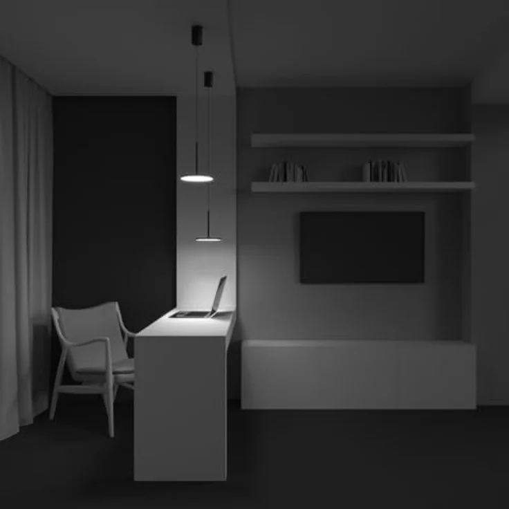 Maytoni Hängeleuchte Plato, schwarze Aluminium Pendelleuchte mit LED 700 lm, 3000 K, CRI 90, modern im Industriestil für Wohnzimmer, Schlafzimmer und Küche – Bild 3