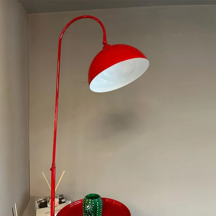 Bamyum Stehlampe Moderne Stehlampe aus Metall mit E27, verstellbarer Lampenschirm, ohne Leuchtmittel, E27, verstellbarer Lampenschirm, Stehluchte mit Ablage – Bild 1