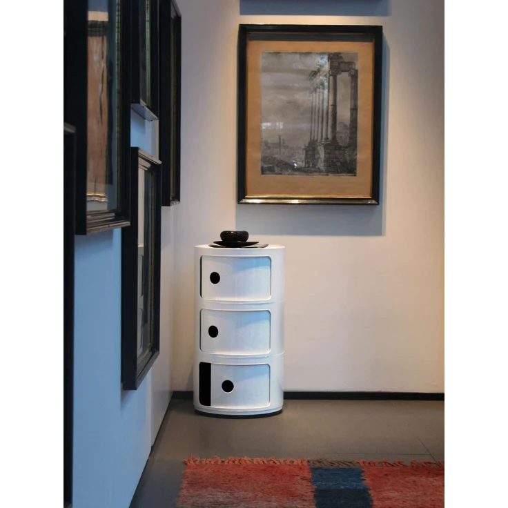 Kartell Container Componibili mit drei Fächern Schwarz – Bild 5