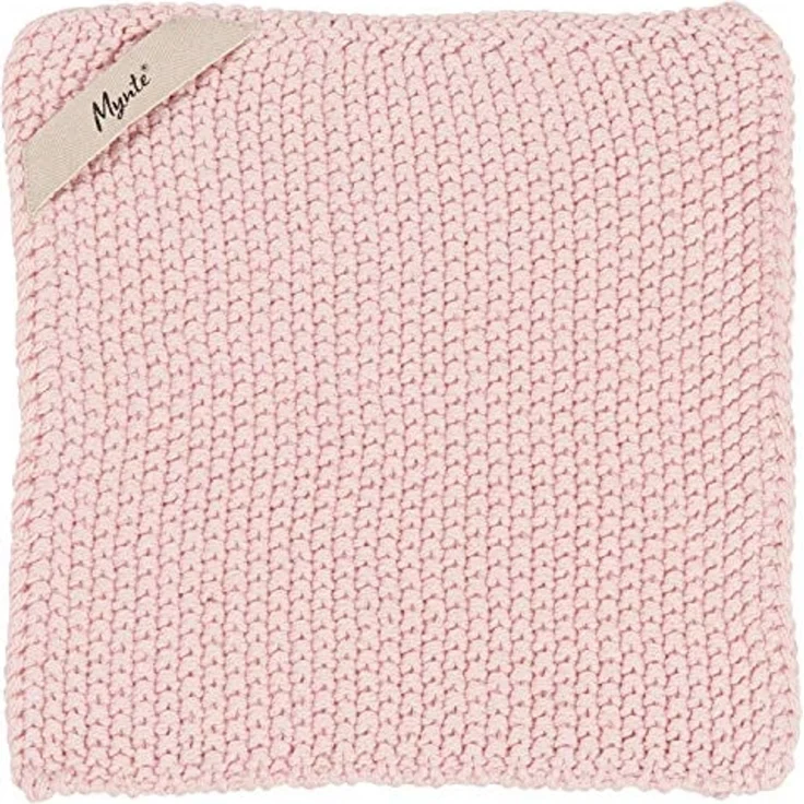 Ib Laursen - 2 Stück Topflappen Mynte Rosa Strick (6350-07) Küchenhandschuh – Bild 1