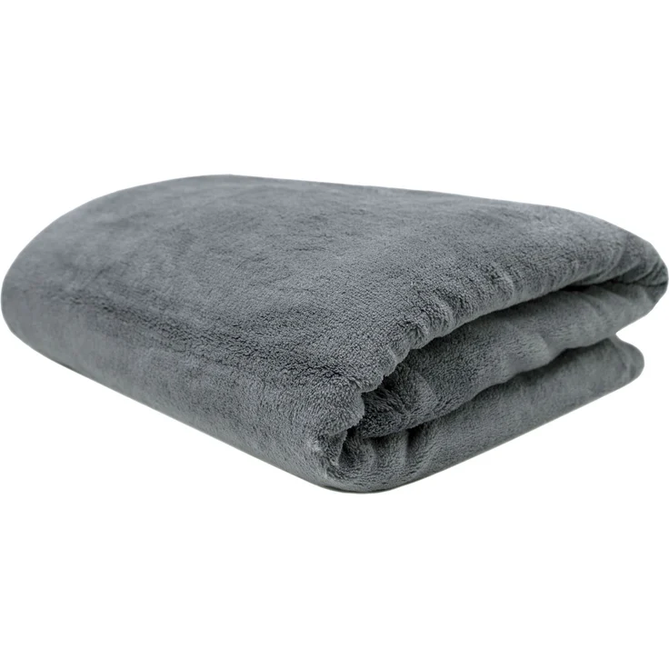 ZOLLNER Kuscheldecke, 150x200 cm, dunkelgrau (graphit) – Bild 1