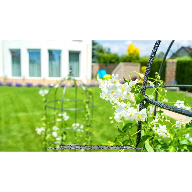 KADAX Gartenobelisk aus Metall für Blumen und Rosen, 150 cm – Bild 4