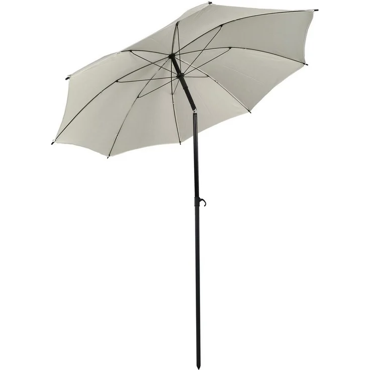 VCM Sonnenschirm rund 917585 Beige H. 190 x 180 x T. 180 cm – Bild 1