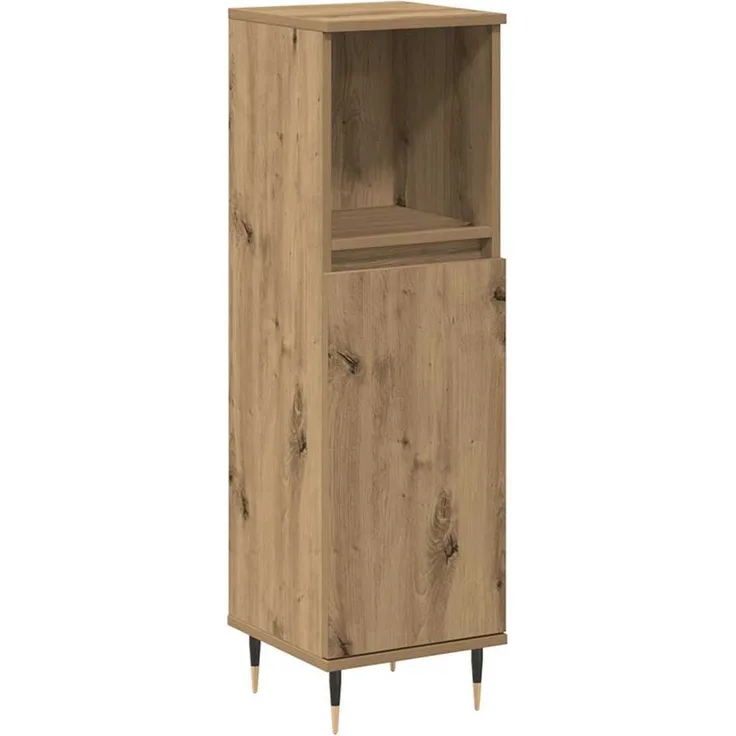 Hochschränke, Badezimmerschrank Artisan-Eiche 30x30x100 cm Holzwerkstoff