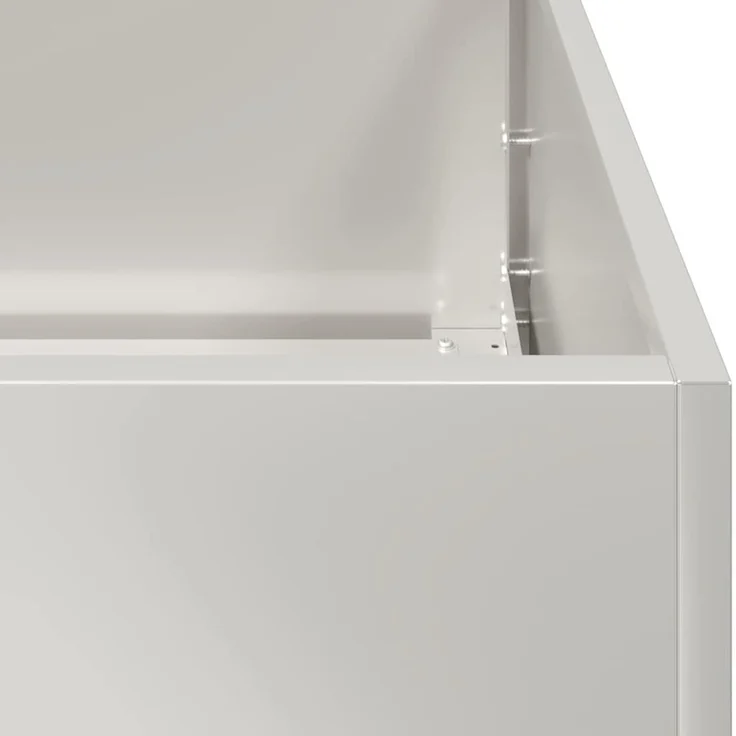 vidaXL Pflanzkübel 200x40x80 cm Edelstahl 860728 – Bild 6
