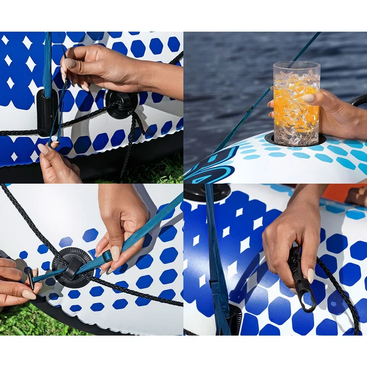Bestway Schwimmring 123 x 123 x 51 cm Rapid Rider | mit Sonnendach – Bild 5