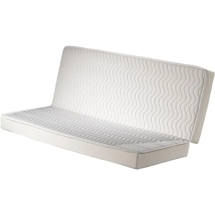 Vente-unique - ROOMIE Matratze Stoff Weiß - B 130 cm x H 16 cm x L 190 cm – Bild 1