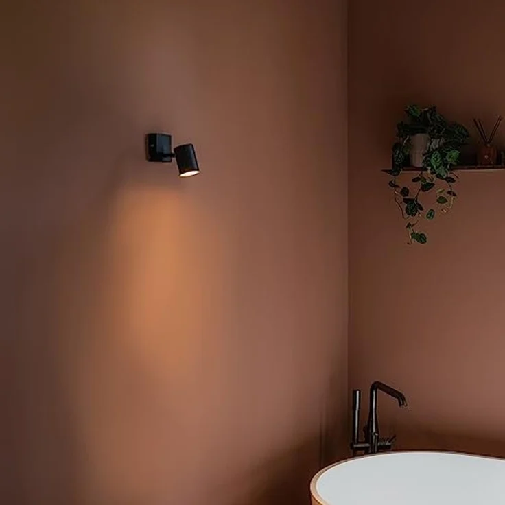 Qazqa LED Aufbaustrahler Jeana, ohne Leuchtmittel, GU10, Schwarz, Modern, Stahl, 1-flammig – Bild 2