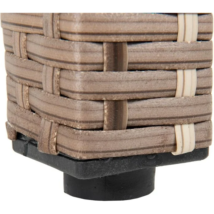 Polyrattan Sitzgruppe Gartenmöbel Set Rattan Gartenset Essgruppe Beige Braun – Bild 7